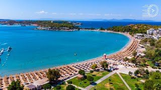 Vouliagmeni Beach Walk Greece Seaside Stroll 🌊🇬🇷 SpeededUp ⏭ [upl. by Hemphill524]