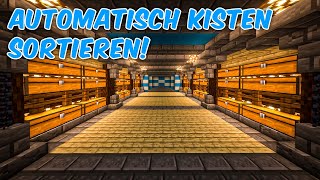 Automatisches Lagersystem  Minecraft Tutorial 1201 [upl. by Siaht201]