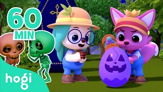 🎃 Old MacDonald Had Spooky Eggs and More｜Halloween Songs for Kids｜Hogi Halloween｜Hogi Pinkfong [upl. by Charmain]