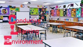 What is Conducive Learning Environment  BEd 8601  Unit one Part 3  Full lecture [upl. by Casmey]