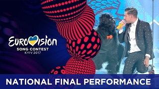 Francesco Gabbani  Occidentalis Karma Italy Eurovision 2017  National Final Performance [upl. by Nylodnew]