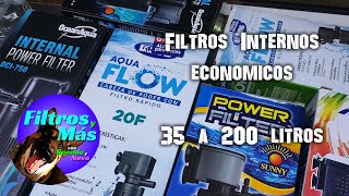 Filtros internos economicos para peceras de 35 hasta 200 litros [upl. by Harahs488]