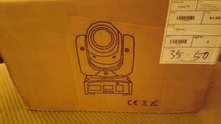 Unboxing Monoprice Stage Right Stage Beam 30 Watt LED Moving Head Product 612830 [upl. by Yerfej]