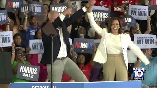 New poll shows Harris ahead in MiamiDade [upl. by Kelcy]