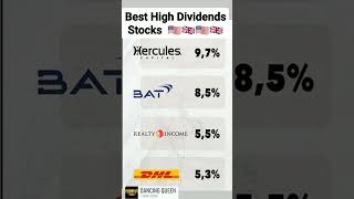 Best High Dividend Stocks 🇺🇸🇬🇧 stockmarketinvestingtips mentemillonaria ricoshumildes Stocks [upl. by Nemlaz404]