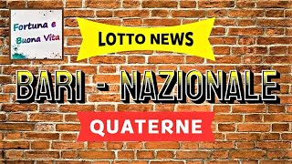 Le Quaterne di Bari e Nazionale per 2 Colpi [upl. by Neetsyrk108]