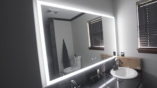 LED Mirror  How to install  Review [upl. by Marc]