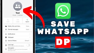 How To Save WhatsApp DP [upl. by Eillod44]