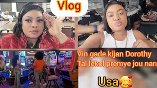 Vlogpremye jou lekol Dorothy nan usakote lal penyen tet li epi yn bel hôtel li tal vizite lobey 🤣🤣 [upl. by Gnas450]