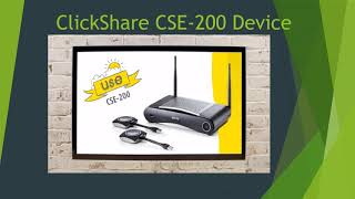 Barco ClickShare CSE 200 Wireless Presentation System or Device [upl. by Ailecec]