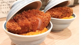 The Most Giant Pork Cutlet Bowl in Japan  Katsu Don  Japanese Amazing Food [upl. by Libove342]