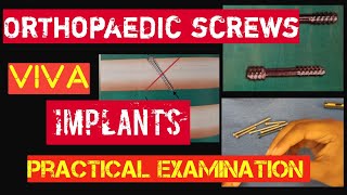 Orthopaedic screws Orthopaedic practical examinationmbbs [upl. by Corabella787]