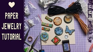 Paper Jewelry Tutorial [upl. by Tram]