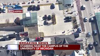 Stabbing near the campus of the University of Michigan [upl. by Soll]