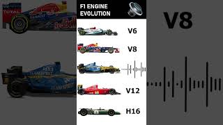 🏎️ FORMULA 1 ENGINE EVOLUTION f1 formula1 shorts [upl. by Pooh]