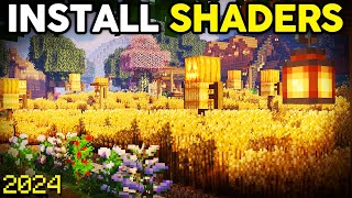 How to Install Shaders in Minecraft 2024 [upl. by Hcab327]