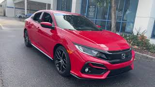 2020 Honda Civic Sport Hatchback Red [upl. by Nevi]