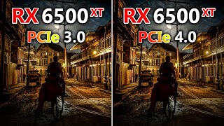 PCIe 30 vs PCIe 40 RX 6500 XT  Test in 7 Games [upl. by Ahsiryt]