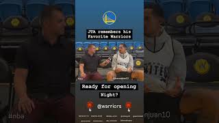 NBA Opening Night NBA Vet Juan ToscanoAnderson reflects on his favorite Warriors players [upl. by Lebbie]