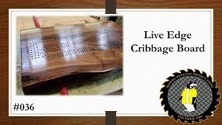 Live Edge Cribbage Board 036 [upl. by Ennovihs642]