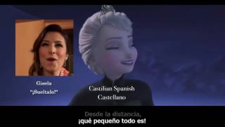 Frozen Let It Go 25 Languages Video  Lyrics On Screen [upl. by Frost]