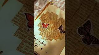 Vintage Diary Page 🦋✨vintagevibes astheticcraft diarydecornewspapercraft youtubeshorts viral [upl. by Olnay]