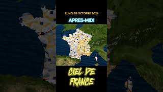 Prévision météo France pour demain le Lundi 28 Octobre 2024 france meteo meteofrance actu [upl. by Noguchi]