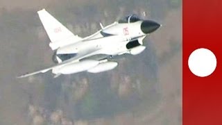 Vidéo  simulation grandeur nature pour les jets de combat de 3ème génération en Chine [upl. by Giffer]