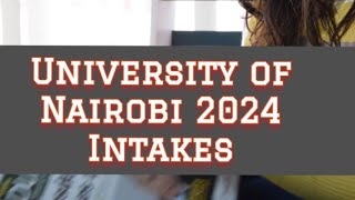 UON intake Online Application 2024  Dates amp How to Apply [upl. by Jane]