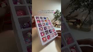 CUTEST ADVENT CALENDAR ðŸ¥° cinnamoroll hellokitty kuromi sanrio blindbox mymelody kawaii [upl. by Ahsikam]