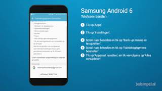 Tips amp Tricks  Samsung smartphone Telefoon reset Android 6 [upl. by Fanechka689]