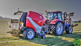 Siloballen pressen und wickeln mit Case Maxxum 140  Lely Welger RP 130  Tanco Autowrap 1320 EH [upl. by Methuselah]