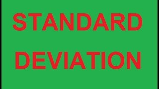 STANDARD DEVIATION IN HINDIURDU [upl. by Tann967]