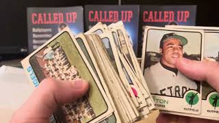 Searched for “Called Up” players in a grab bagbox of 1972 and 1973 Topps [upl. by Anetsirk]