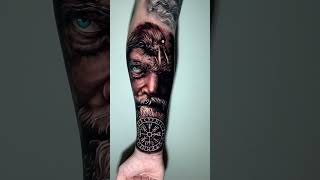 All Father Odin  tattoo tatuagem odin nordic viking vikings saopaulo fyp [upl. by Nyltiac]