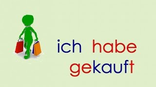 Deutsch lernen Grammatik 4 ich habe gekauft  Verben Vergangenheit [upl. by Mira809]