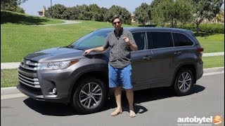 2018 Toyota Highlander XLE AWD Test Drive Video Review [upl. by Illil]