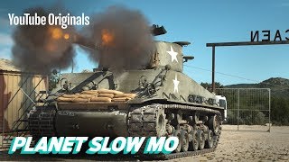 WWII Tanks Firing in Slow Motion [upl. by Nomed]