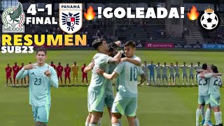 México SUB23 vs Panamá SUB23 🔴 RESUMEN 🔥 GOLEADA 🤩 692024 FINAL 🇲🇽41🇵🇦 [upl. by Icken]