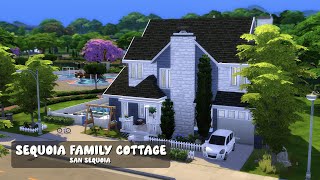 Sequoia Family Cottage 🏡  The Sims 4  Stop Motion Build  No CC [upl. by Oterol]