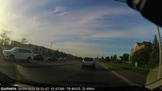 Wrong Lane  Williams Parkway amp James Potter Brampton ON  September 10 2024 [upl. by Alleon]