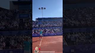 Rafa Nadal great point from up close and personal in his 4 hour epic match vs Navone courtlevel [upl. by Featherstone]