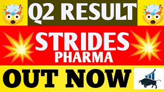 Strides Pharma Q2 Results 2025  Strides Pharma Results Today  Strides share latest news  Strides [upl. by Eniarda]