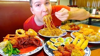 Massive Chinese Buffet • All You Can Eat • MUKBANG [upl. by Ajed]