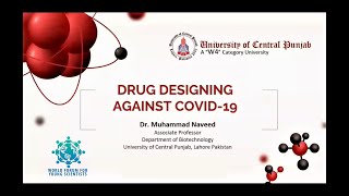 In silico drug designing a novel approach to combat COVID19 pandemic  Webinar Series 31 Oct 2021 [upl. by Nnailuj]