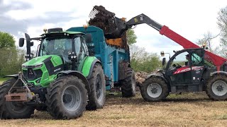 Épandage de 40 tonnes de fumier par hectare 💩 [upl. by Llerat]