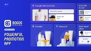 BOGOS Free Gift Discounts amp Bundles  Powerful Shopify Promotion App [upl. by Nnyroc820]