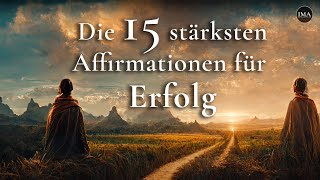 Die 15 stärksten Affirmationen für Erfolg  Höre es für mind 21 Tage [upl. by Ardnasil]