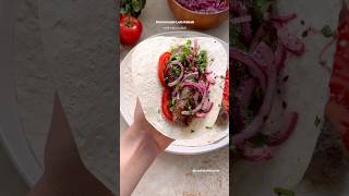 Homemade Azerbaijani Lule Kebab with onion sumac salad🔥  azerbaijanifood kebab [upl. by Maunsell]