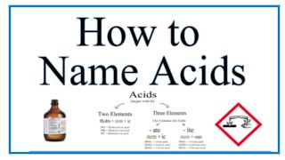 How to Name Acids Examples and Practice [upl. by Vergne]